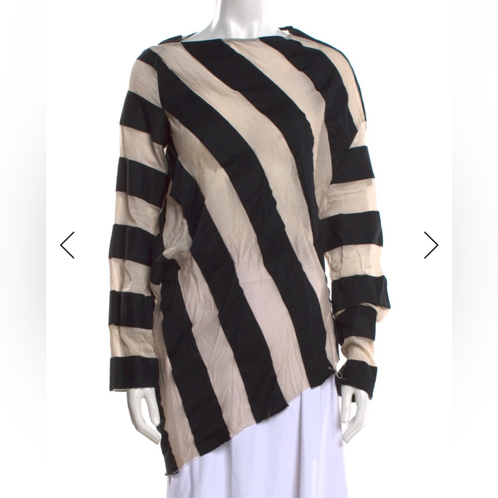 Marques Almeida stripe asymmetrical top